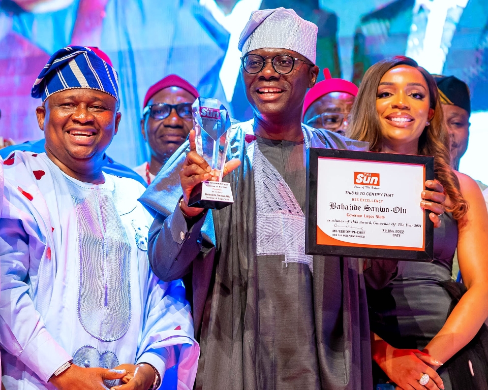 SANWO-OLU IS THE SUN’S GOVERNOR OF THE YEAR